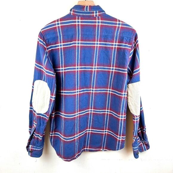 Iron and Resin Red Plaid Freedom Riders Cotton Flannel Shirt Men’s S-M Read - Picture 2 of 11